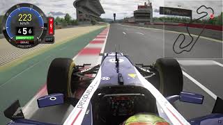 Pastor Maldonados Pole Lap  2012 Spanish Grand Prix Assetto Corsa recreation [upl. by Biancha]