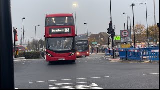 Buses at Beckton Bus station on 61124 [upl. by Down]