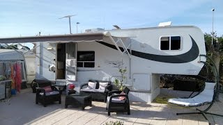 Kountrylite Fifth Wheel For Sale On Camping Villamar Caravan Park Benidorm Costa Blanca Spain [upl. by Frolick]