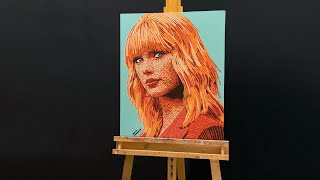 Painting Taylor Swift in Pop Art [upl. by Anom545]