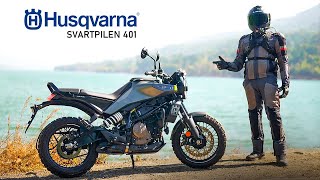 Husqvarna Svartpilen 401  First Ride Review [upl. by Kahaleel]