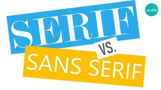 Serif vs Sans Serif Fonts  Know the Difference [upl. by Sousa734]