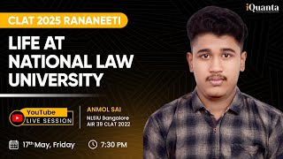 Life at NLSIU Bangalore  How does a life of an NLU student looks like  CLAT Rananeeti 2025 [upl. by Grayce]