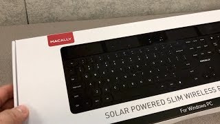 Macally Wireless Solar Keyboard for PC [upl. by Tham202]