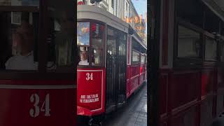 Istanbul da Nostalji Tramvayi Taksim  Tünel [upl. by Sissie80]