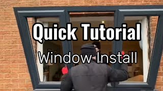 How to install uPVC Window  Quick tutorial [upl. by Nonad]