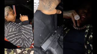 YFN Lucci Protecting Reginae Carter At All Cost Rides In Lambo With Pistol In Lap [upl. by Atnauqahs]