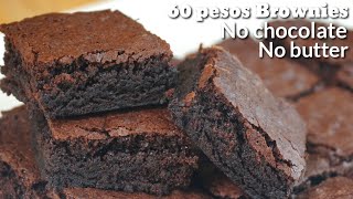 EASY BROWNIES RECIPENO BUTTER NO CHOCOLATE 60 PESOS ONLY SWAK SA BUDGET Version 30 [upl. by Norbert460]