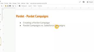 Lecture 4 Pardot Pardot Campaigns [upl. by Sergo]