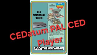 GEC McMichael CED Videodisc Player by CEDatum [upl. by Ysnap]