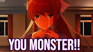 Making Monika Cry DDLC True Literature Club MOD Part 5 [upl. by Nylaehs]