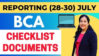 Checklist of Documents for Reporting to College MSI VIPS JIMS etc BCA Admissions IP University [upl. by Ellga]