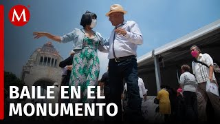 En CdMx se lleva a cabo baile por el día de las madres en el Monumento a la Revolución [upl. by Dicks]