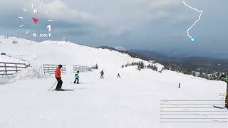 Jahorina Sarajevo BiH ski adventure red ski piste 1 then ski run 9 [upl. by Hakim]