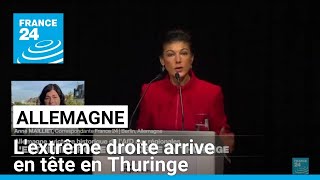 Allemagne  lextrême droite arrive en tête en Thuringe • FRANCE 24 [upl. by Drehcir600]