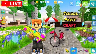 SCHOOL PARTY CRAFT 🤞 SUNDAY SPECIAL WITH NEW GAME  live craft minecraft livefeed shorts [upl. by Atinaujnas]