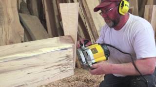 Cutting dovetail joints on timbers [upl. by Rhodia]