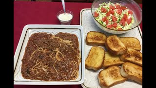 Easy Classic Spaghetti with Meat Sauce How To Make [upl. by Gard77]