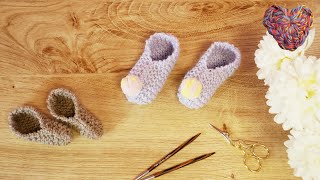 Die einfachste Babysocken Strickanleitung DIY Geschenk für Babies  für Anfänger geeignet [upl. by Maire]