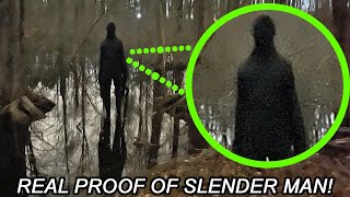 I CAUGHT SLENDER MAN ON CAMERA I HAVE PROOF [upl. by Sisile]