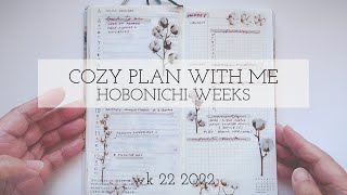 Hobonichi Weeks Plan with Me  cozy amp slow  wk 22 2022  paperjoyph [upl. by Gertrudis211]