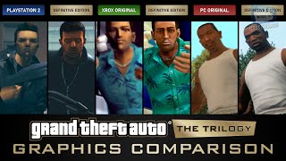 GTA Trilogy Definitive Edition Comparison  PS2  Xbox  PC  Mobile  Remaster [upl. by Madea]