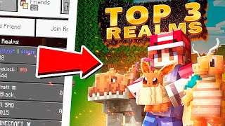 Top 3 Pixelmon Realms For Minecraft Bedrock Edition [upl. by Ynotna]