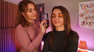 ASMR Perfectionist does Bright and COLORFUL Makeup Application  softspoken real person asmr [upl. by Arreit920]