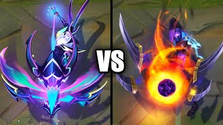 Empyrean Varus vs Dark Star Varus Skins Comparison League of Legends [upl. by Eilsel]