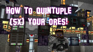 Minecraft  Ore Quintupling 5x  Mekanism Mod Tutorial [upl. by Ojyllek]