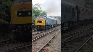 NYMR  Class 45 Peak heading out of Grosmont Station [upl. by Eiramanel421]