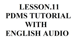 PDMS BEGINNER LESSON 11 HOW TO USE EXPLICIT COMMAND IN PIPING MODELING [upl. by Pren941]