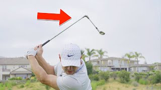 Playing With a Foldable 7 Iron Only PGA Pro vs Amateur [upl. by Ycnan535]