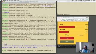 Haskell LiveCoding Session 1 Commutativity [upl. by Shoshanna]