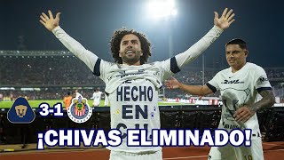 CHIVAS ES ELIMINADO LIGA MX CUARTOS DE FINAL VUELTA APERTURA 2023  EN ZONA FUT [upl. by Allister109]