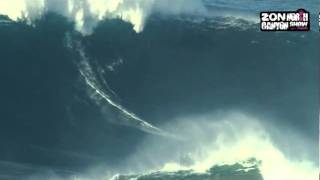 Garrett McNamara Surfs 90 Foot Wave in Portugal [upl. by Paige628]