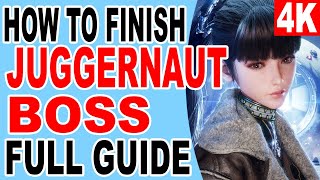 How to Finish Juggernaut Boss  Beta Enhancement Gear Crit Boost Gear  Stellar Blade [upl. by Ailb997]