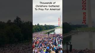 Hallelujah Thousands Gathered To Pray For America gospelmusic christianworship christianrevival [upl. by Harbison396]