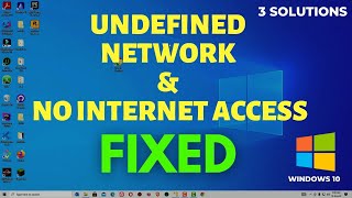 Fix Unidentified Network No Internet Access  Solution to Fix No Internet Issues on Windows 10 [upl. by Lirbij383]