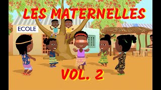 LES MATERNELLES vol2  35mn de comptines africaines avec paroles [upl. by Ybsorc]