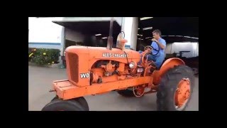 Funcionamento de Trator Antigo  Allis Chalmers​ WD45 [upl. by Aennil]