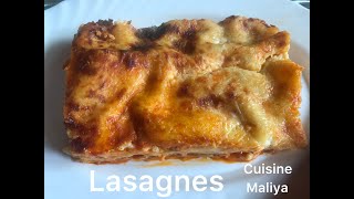 LASAGNES AU BLANC DE POULET CUSINE MALIYA لازانيا بالدجاج [upl. by Maximilian951]