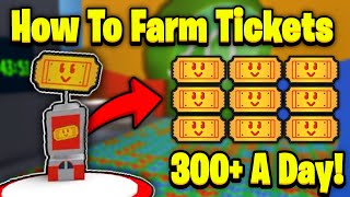 New Ticket Farming Method 300 Per Day  Bee Swarm Simulator [upl. by Ryder]