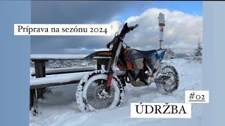 Príprava motorky na sezónu 2024  ÚDRŽBA  EXCF 350 [upl. by Ocsirf]