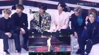 BTS REACTION TO TWICE FANCY AT GDA 2020 LIVE [upl. by Ainelec720]