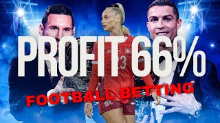 Football Betting Strategy 66 GOALS IN MATCH STRIKE RATE Profitable [upl. by Liagaba]