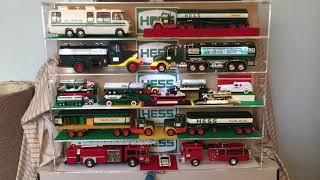 My 2020 Hess Truck Display Case Toy Show Tour [upl. by Ahsercal816]