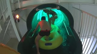 Crazy Tube Water Slide at Aquaboulevard [upl. by Airetas]