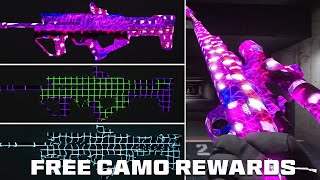 UNLOCK 3 NEW Animated Camos REWARDS Synth Bust Gridlocked amp MORE  MW3 Get Higher Event [upl. by Rekoob144]