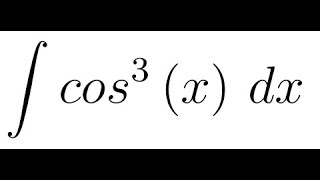 Integral do cosseno elevado ao cubo de x [upl. by Lleret484]